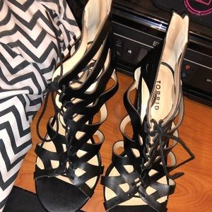 Black Chunk Heels; Torrid; W 10W